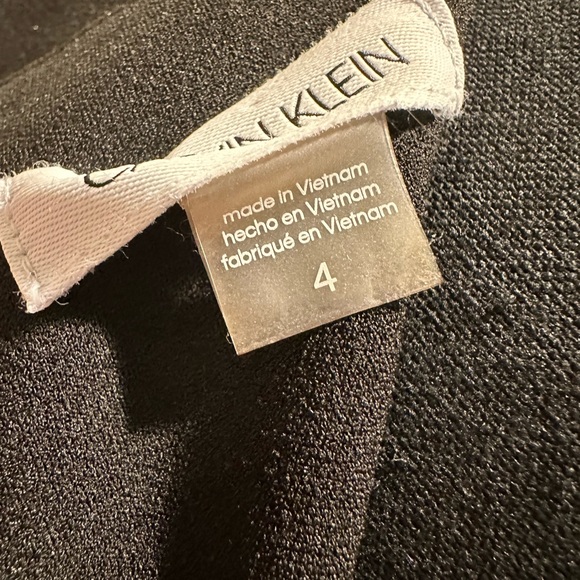 Calvin Klein A-line Black Midi Dress - Picture 6 of 6